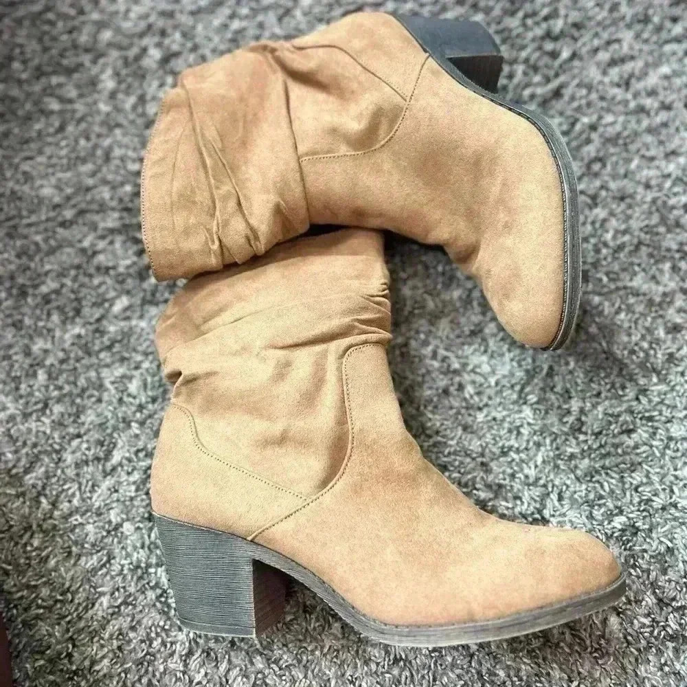 Rocket Dog Sassily Fashion Booties C395 Women’s 8.5 Brown Suede